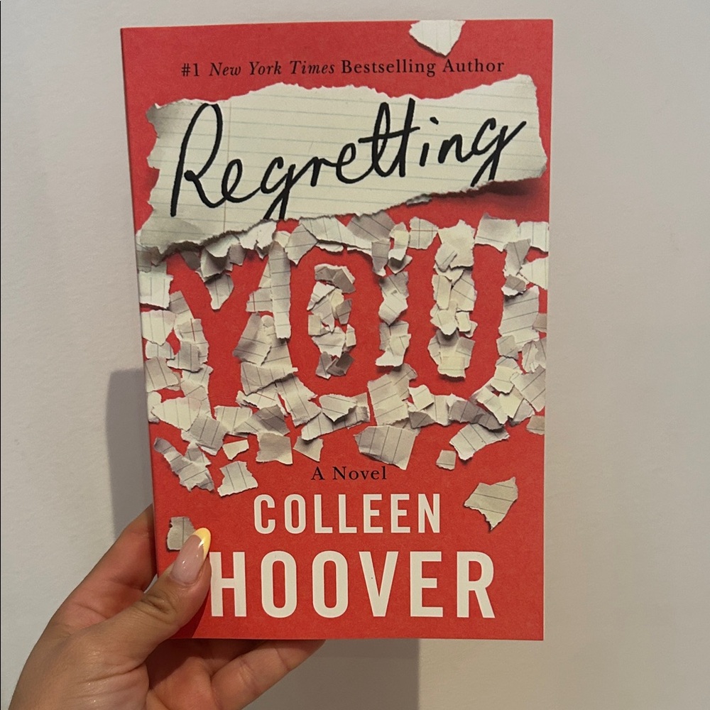 Regretting You by Colleen Hoover - Coral Red Paperback